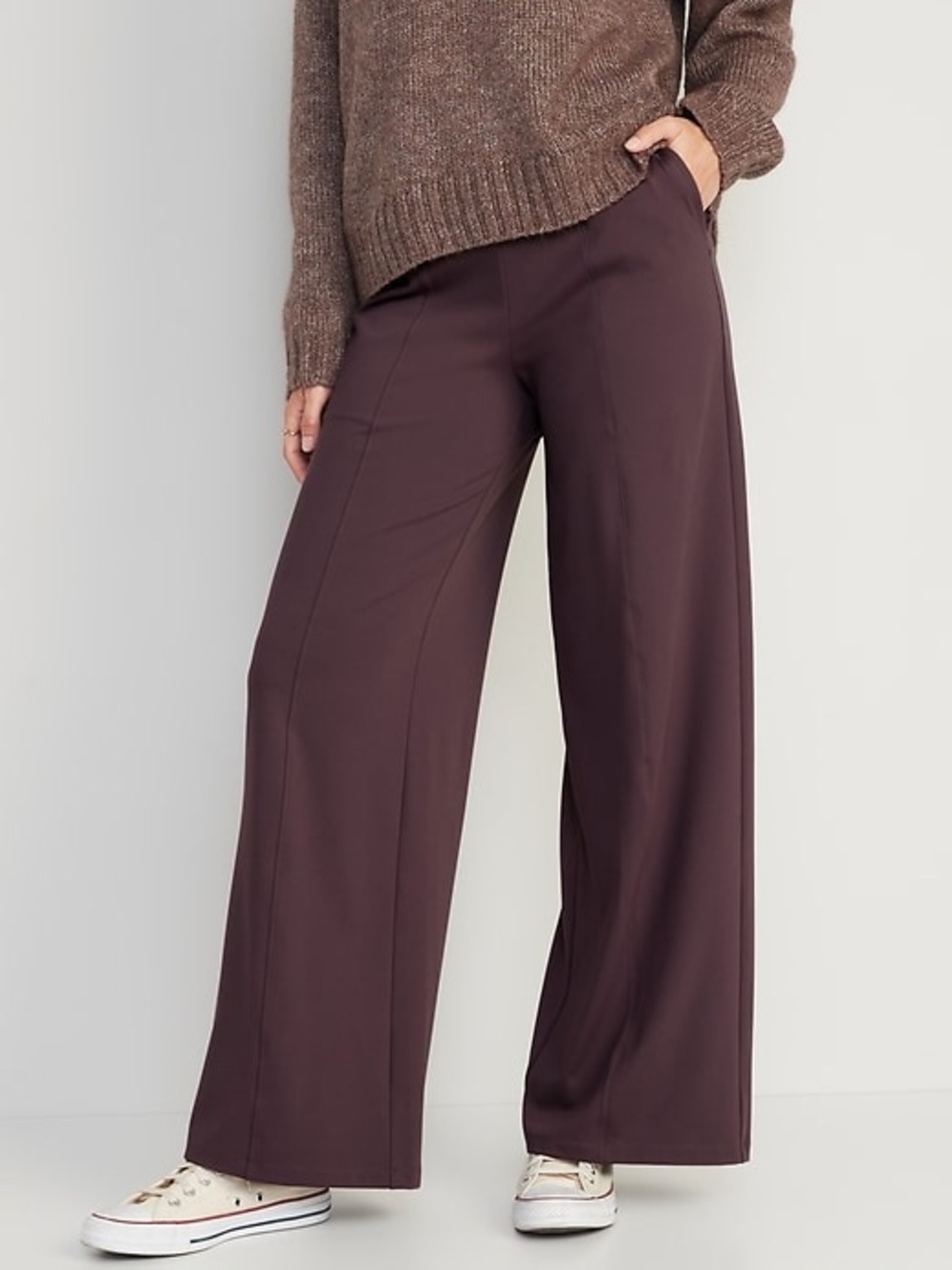 NWT High-Waisted PowerSoft Wide-Leg Pants
